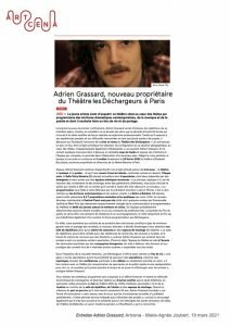 Entretien paru sur ArtCena