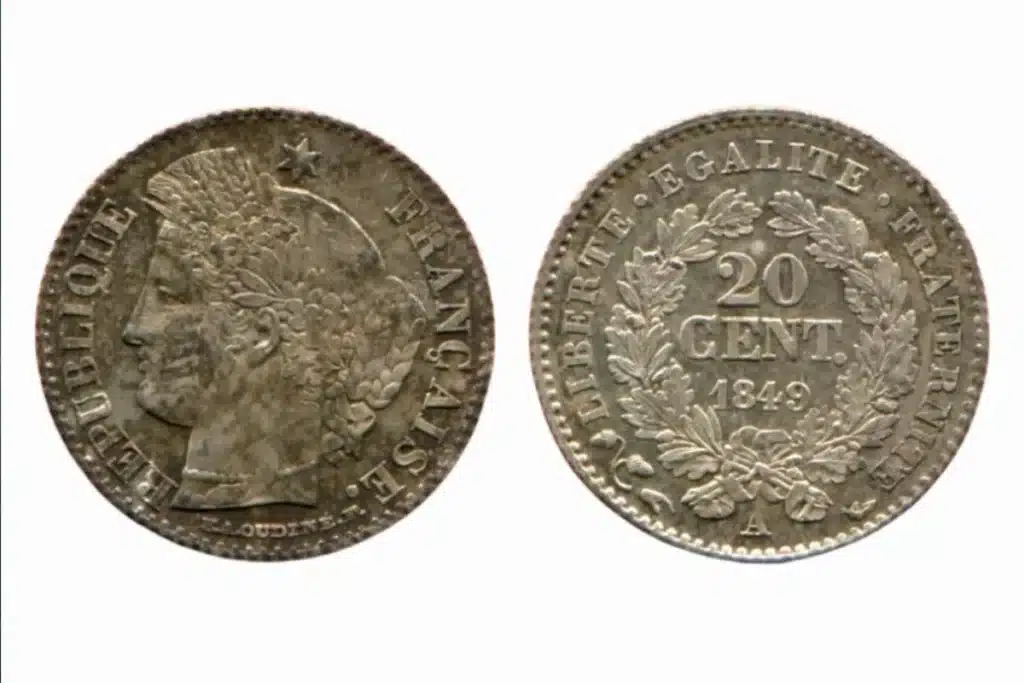 la piece de 20 centimes francaises