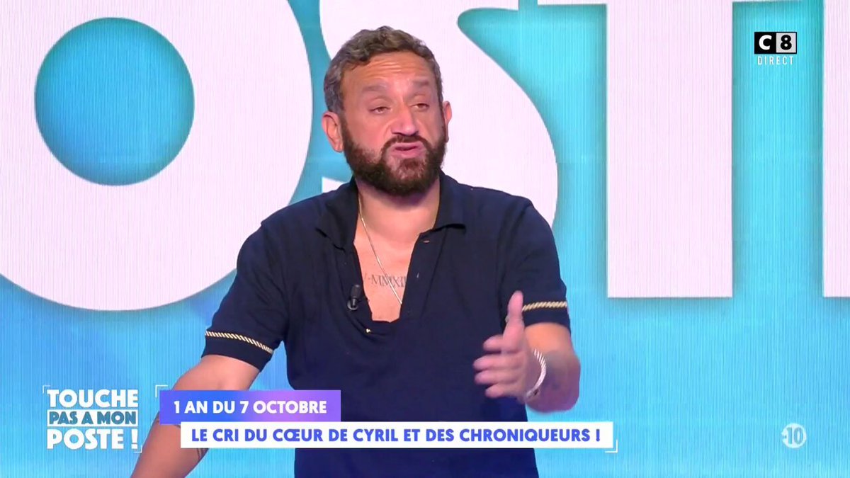 hanouna pleure