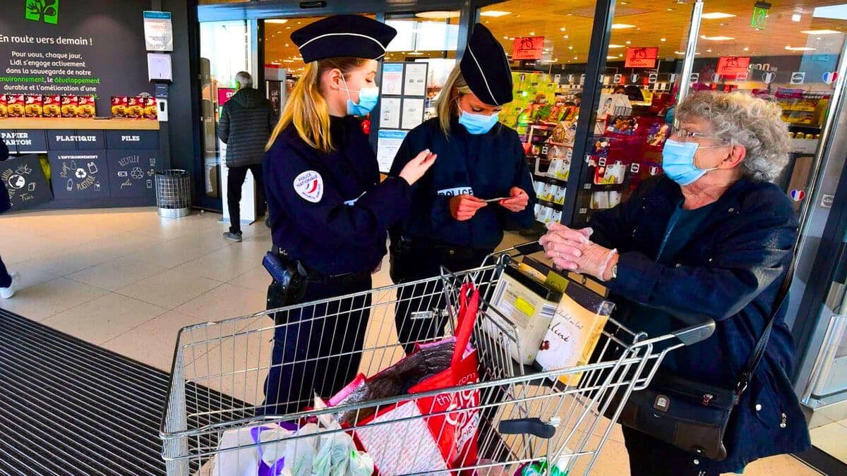 amende au supermarché