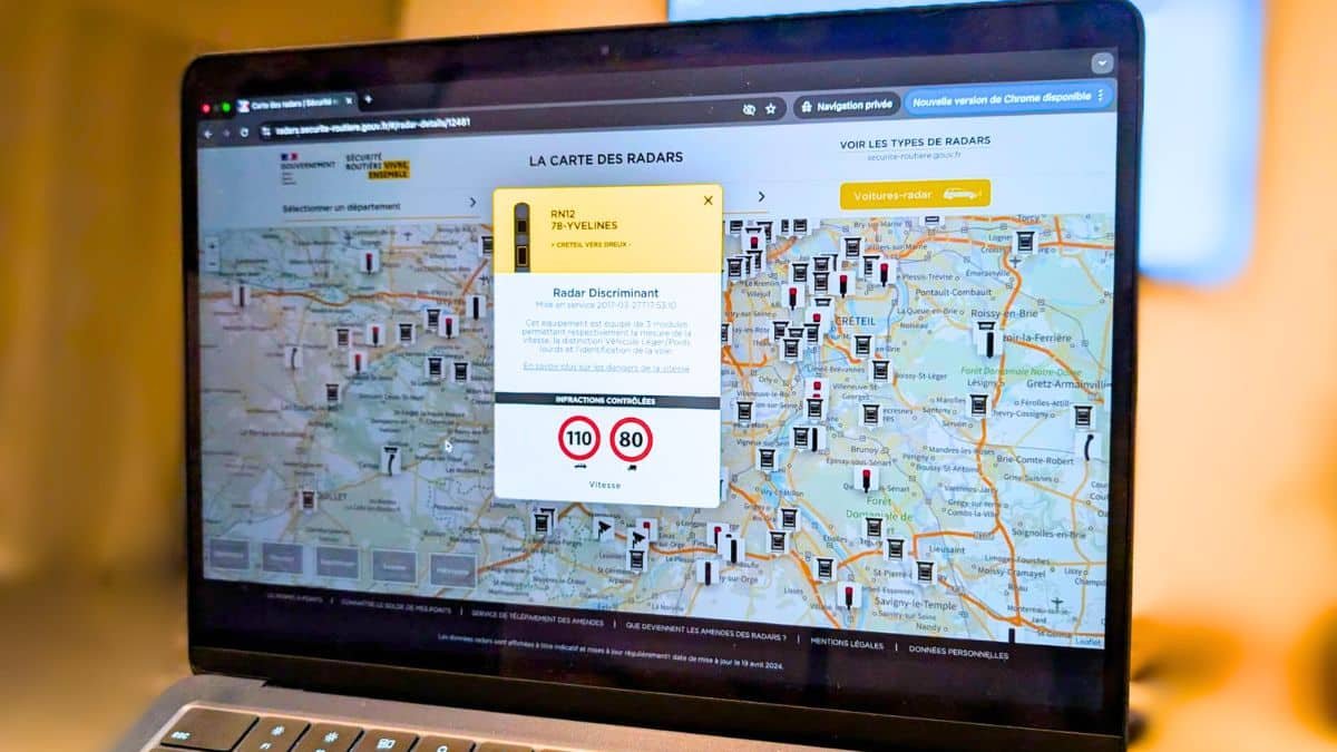 carte intéractive des radars en france