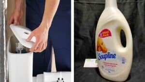 verser soupline toilettes