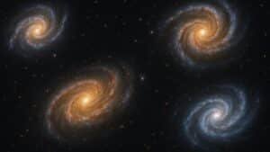 l’univers cache un secret le télescope james webb révèle que la majorité des premières galaxies tournent dans le même sens